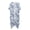 Blue & White Floral Bird Branch Pattern, variant on British Flag Print Women's Kimono Cardigan Cover Up Loose Polyester Quick Dry Beach Cover Ups for Women