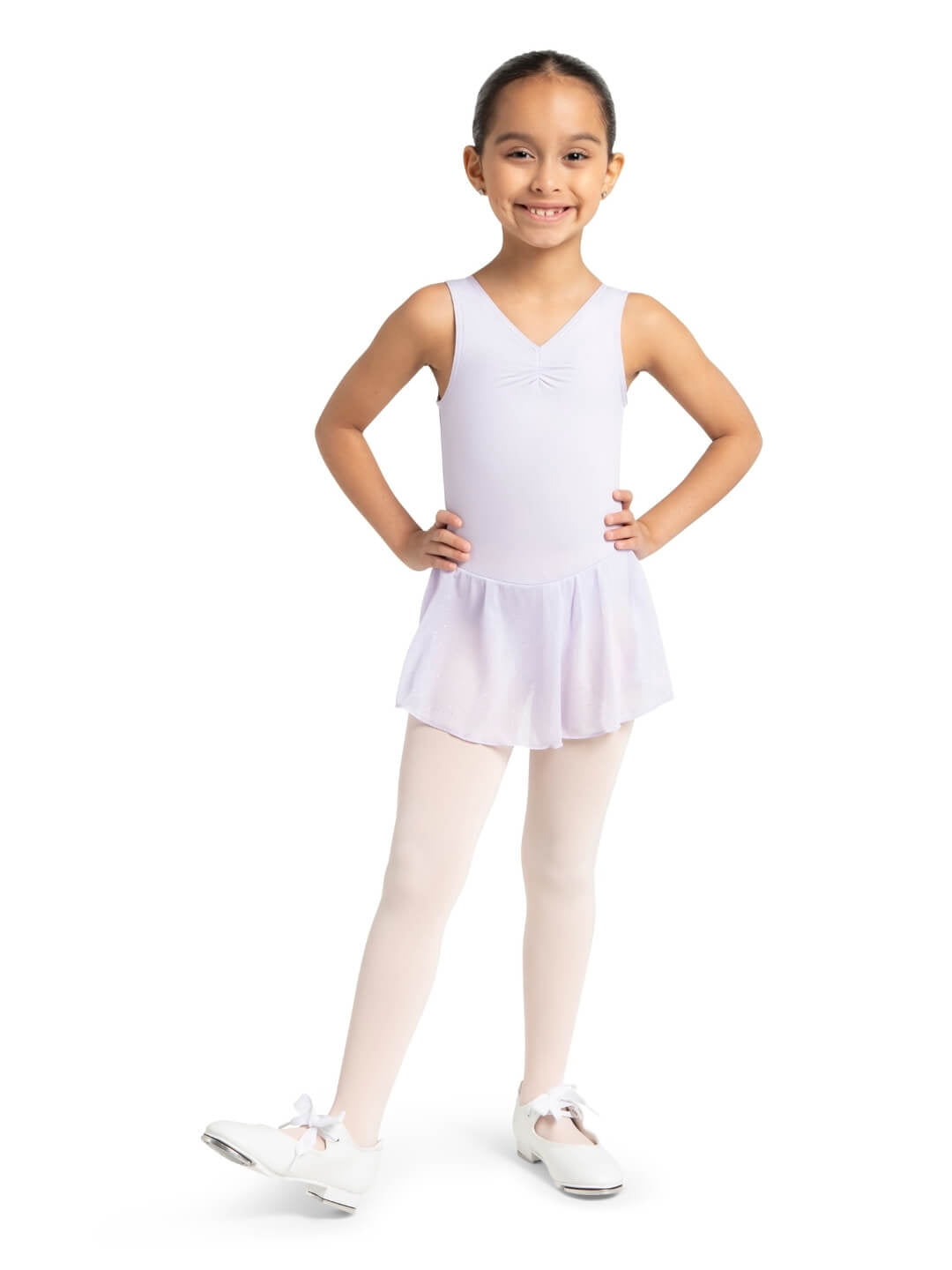 Capezio Shuffle Tap Shoe - Child | White - Girls