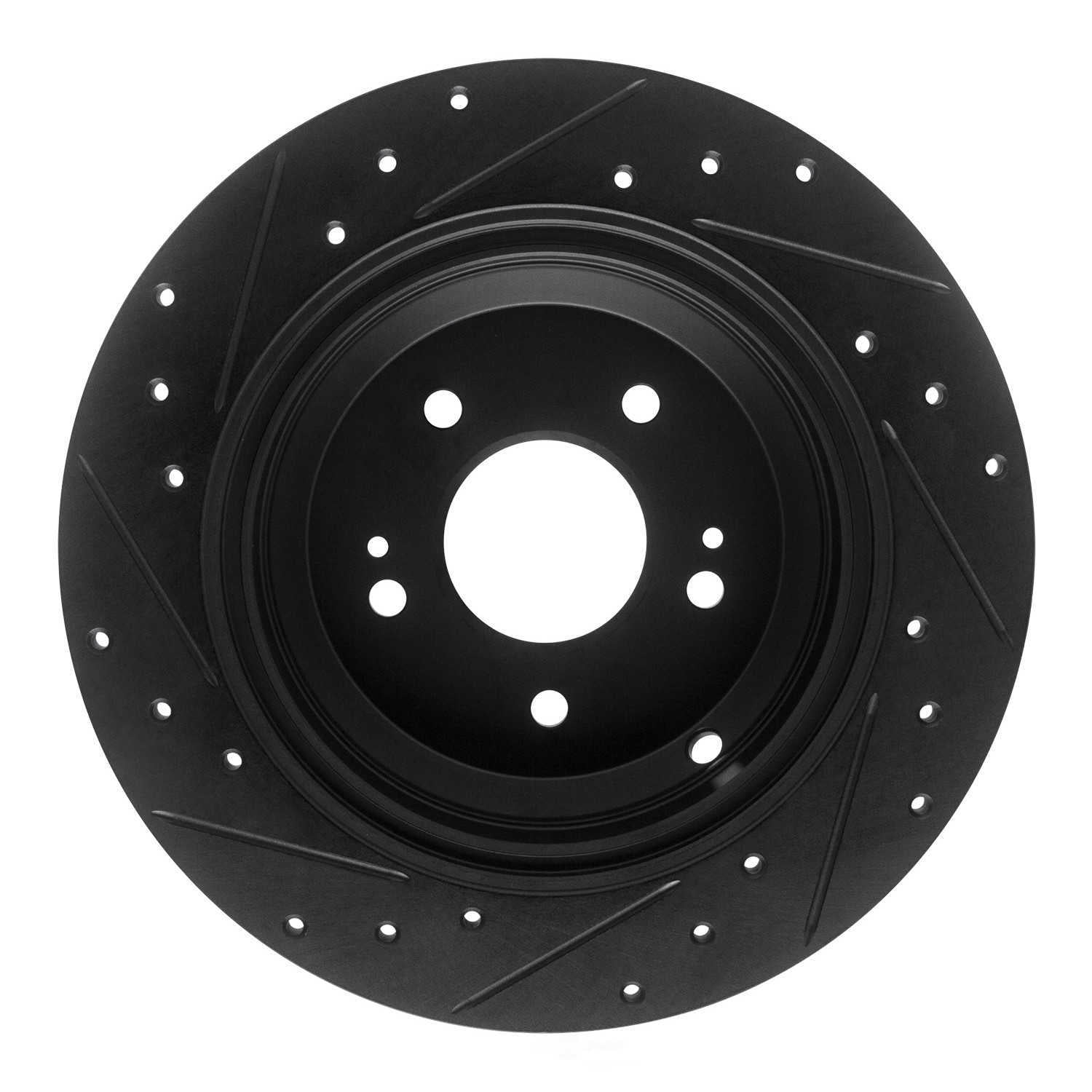 Dynamic Friction Company 633-21041R DFC Brake Rotor - Drilled And Slotted - Black