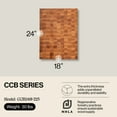 thumbnail image 2 of John Boos CCB Reversible Wood Chopping Board, 24" x 18" x 2 1/4", Maple, 2 of 9