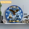 thumbnail image 2 of 12 Inch Patriotic Wall Clock, USA 250th Anniversary Wooden Round Wall Clocks with Silent Non-Ticking Quartz Movement, Battery Operated, Art Decor Hanging Clock for Kitchen, Bedroom, Living Room, 2 of 9