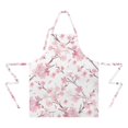 thumbnail image 2 of Pioneer Flower Floral Print Pattern Apron-Garden Aprons for Women with Pockets-Cotton Linen Waterproof Kitchen Cooking Gardening Aprons Adjustable for Kitchen,Cooking,BBQ and Salon 33x27 Inch, 2 of 7