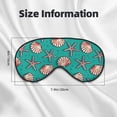 thumbnail image 4 of Uemuo Starfish and Shell Pattern Sleep Eye Mask - Light Blocking Sleep Mask Blocking Out Light Perfectly, Soft and Comfortable Night Eye Mask, Eye Blinder, 4 of 7