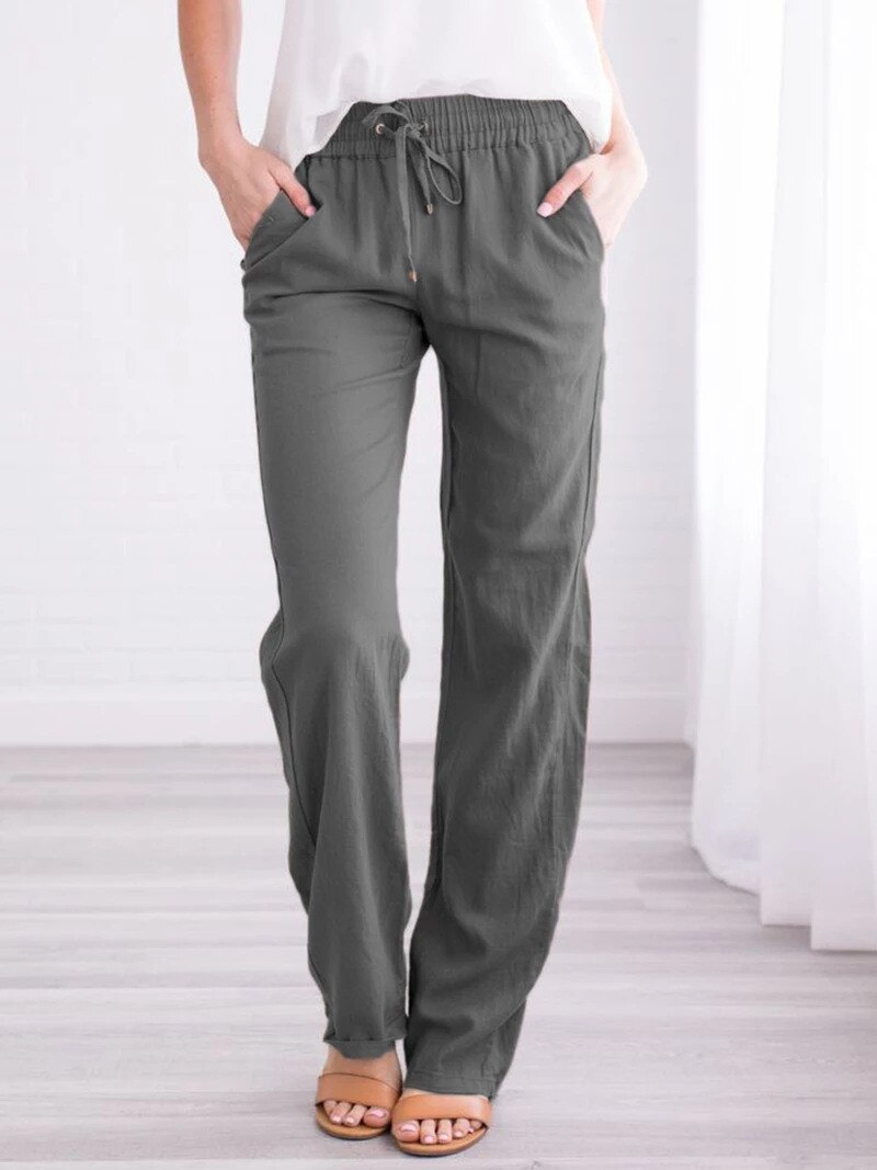 CPOKRTWSO Women's Wide-Leg Pants Summer 