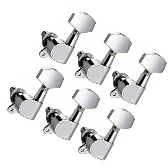 6 Pack Guitar Tuning Keys Tailpiece Pegs Locking Tuners for Better Sound Clarity