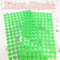 thumbnail image 1 of Dots Stickers Adhesive Fastener Tape 10/15/20/25/30mm Transparent black white Strong Glue Dot Sticker Waterproof Hook Loop Tape 10mm fruit green 99p loop and hook, 1 of 6