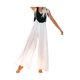 thumbnail image 1 of TRKIYQC Pantalones de tirantes casuales para mujer, pantalones de pierna ancha de color sólido con correas de amarre, negro/blanco/caqui TRKIYQC perder, 1 of 9