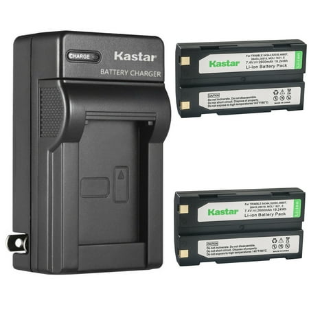 Kastar 2-Pack Ei-D-Li1 Battery and AC Wall Charger Replacement for Pentax D-Li1 Ei-D-Li1 EI-D-BC1 DPE004 EI-2000 EI2000 FINECAM S3R Molicel 1821 1821E