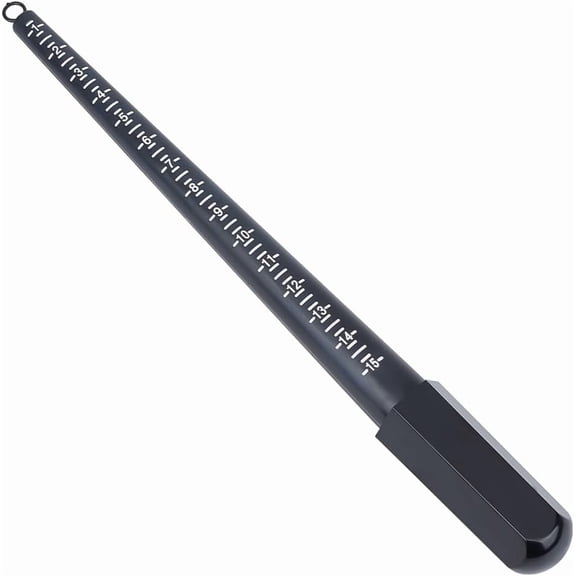 1pcs US Ring Sizing Measuring Tool Sizes 1-15 Plastic Ring Mandrel Ring Sizing Mandrel for Accurate Measurements Black Ring Stick Mandrel Jewelry Sizing for Jewelry Making Black