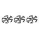 thumbnail image 2 of Soidarity Almohadilla para casco de bicicleta eléctrica, portátil, extraíble, transpirable, a prueba de golpes, protección para adultos y niños, forro Negro 3piezas Soidarity CBP228614, 2 of 6