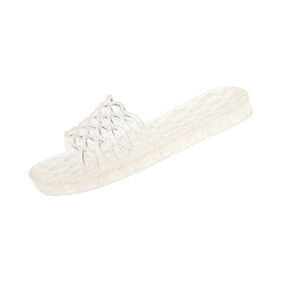 Jelly Mesh Ballet Flats Slides Clear Jelly Sandals for Women Slip on Beach Water Shoes Barefoot Cute Kawaii Alternative Fashion for Girls House Festivals Vacation Gifts Summer Wedding Guests, 36