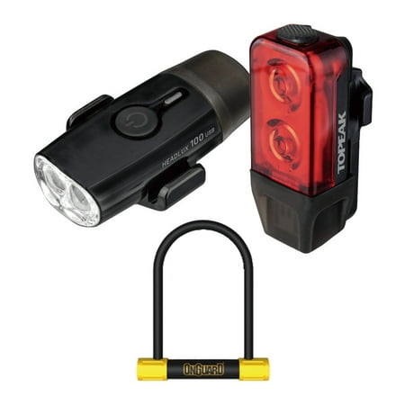 UPC: 0840247739956 | Topeak PowerLux USB Combination Light Set and OnGuard Bulldog STD Bike U-Lock (4.53 x 9.06 Inch)