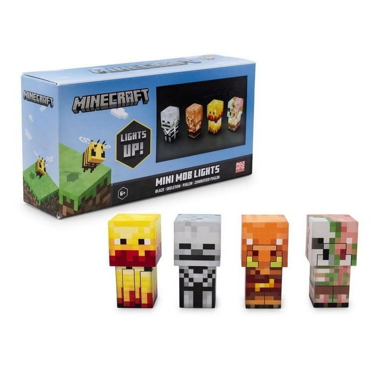 Ukonic Minecraft Mini Mob Figure Mood Lights  Skeleton, Blaze, Piglin,  Zombified Piglin : Target