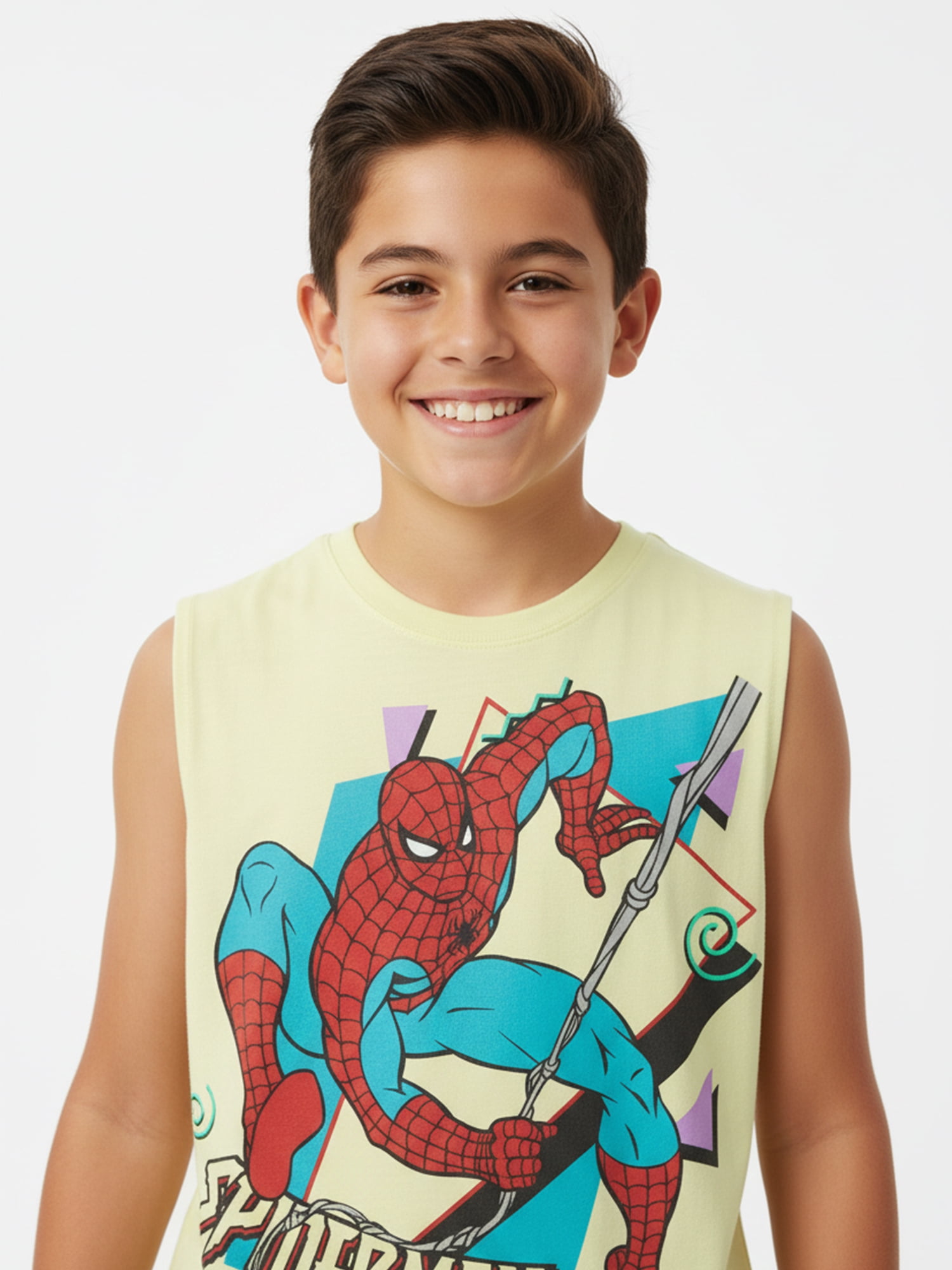Spider-Man Boys Graphic Muscle Tank Top, Sizes 4-18