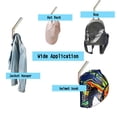 thumbnail image 4 of EBaokuup 6 Set Helmet Holder - Wall Mounted Motorbike Helmet Storage Rack with Mounting Screws (6 Hooks + 12 Screws), 4 of 6