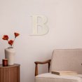 thumbnail image 2 of Letrero de madera en blanco con letras, proyectos de arte DIY, decoración del alfabeto de madera sin terminar para colgar en la pared, manualidades, decoración de bodas, 2 of 7