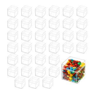 Clear Boxes, Favor ,2x2x2 Inch, Small Storage Bins, Boxed