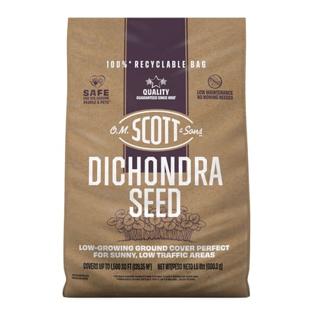 O.M. Scott and Sons Dichondra Seed, For a No-Mow Yard, 1,500 sq. ft., 1.5 lb.