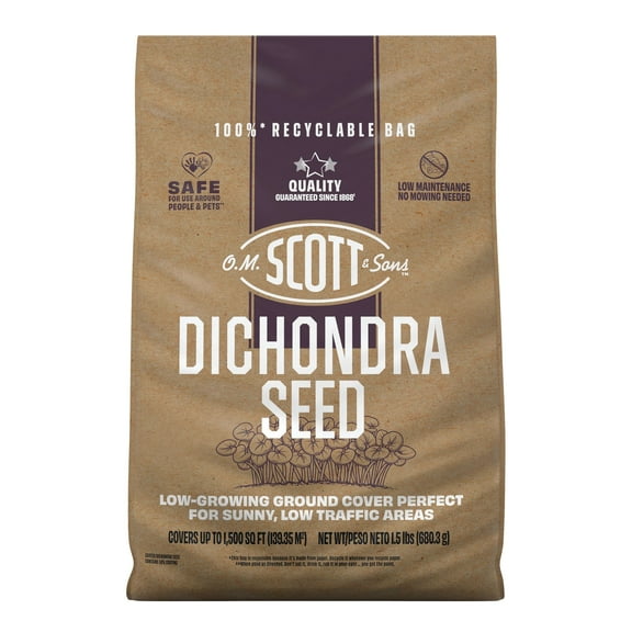 O.M. Scott and Sons Dichondra Seed, For a No-Mow Yard, 1,500 sq. ft., 1.5 lb.