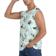 thumbnail image 3 of KLL Duck Animals Farm Print Workout Tank Tops Gym Sleeveless Fitness Muscle Tee-Medium, 3 of 7