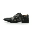 thumbnail image 4 of Ferro Aldo Berkley MFA19670 Mens Floral Classic Captoe Lace Up Oxford Casual Dress Shoes, in Orchid Black, Men's Size 6.5, 4 of 8