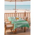 thumbnail image 2 of Outdoor Tablecloth with Umbrella Hole for Patio/Picnic/Party/Camping, Sage Green Ombre Waterproof Table Cloth Rectangle Table Cover Washable, Modern Abstract Art Oil Painting (52"x 70"), 2 of 9