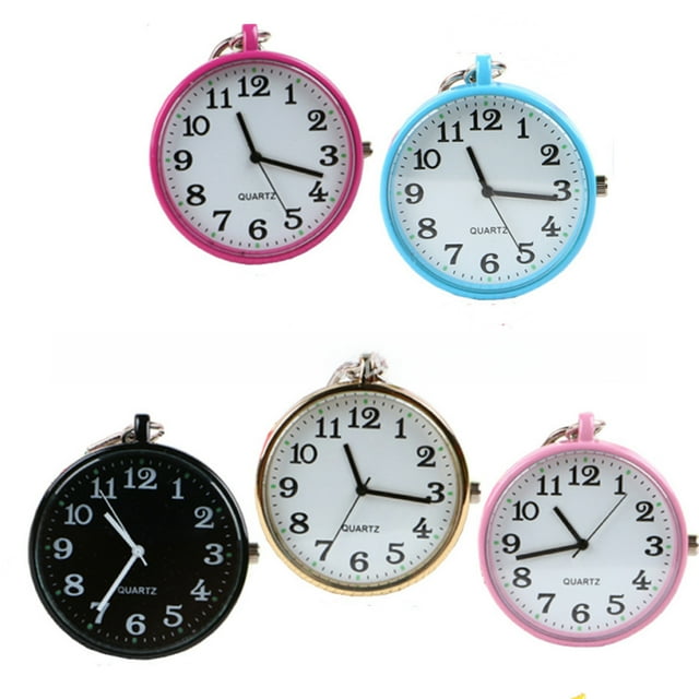 Reloj de bolsillo de cuarzo para estudiantes de enfermería y niños, reloj para ancianos, reloj de pecho, reloj digital de esfera grande