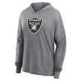 thumbnail image 2 of Women's Fanatics Heather Gray Las Vegas Raiders Cozy Primary Pullover Hoodie, 2 of 3