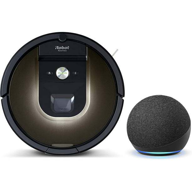 iRobot Roomba 981 Vacuum - Works Alexa, Ideal for Pet Hair, Carpets, Hard Floors, Power Boost Technology with Echo Dot (4th Gen) - Walmart.com