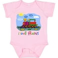 thumbnail image 3 of Inktastic I Love Trains Boys or Girls Baby Bodysuit, 3 of 5