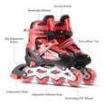 thumbnail image 4 of Graflsoa Patins en Ligne Phosphorescents pour Enfants et Adultes - Tailles Ajustables S (31-34), Rouges avec Roues Lumineuses, 4 of 6