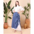 thumbnail image 4 of Maxi Long Skirt for Women  Elastic High Waist Double-Layer Victorian Renaissance Skirts, 4 of 7