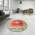 thumbnail image 3 of Ahgly Company Indoor Rectangle Traditional Brown Medallion Area Rugs, 2' x 5', 3 of 6