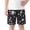 Black2, variant on Boys Fashion Graphic Shorts- Baggy Summer Elastic Waist Kids Play Shorts Black Size 10