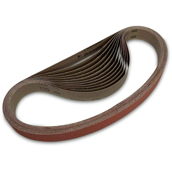 Red Label Abrasives 1 X 42 Inch 120 Grit Metal Grinding Ceramic Sanding Belts, Extra Long Life, 12 Pack