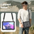 thumbnail image 7 of FJLBDE Case for Lenovo Tab M10 3rd Gen 10.1 inch 2022, Rugged Shockproof Tablet Cases Cover with Kickstand Shoulder Strap, Black, 7 of 7