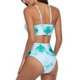 thumbnail image 4 of Split Bikini, Polyester Elastic Bikini Bathing Suit  For Beach, 4 of 5