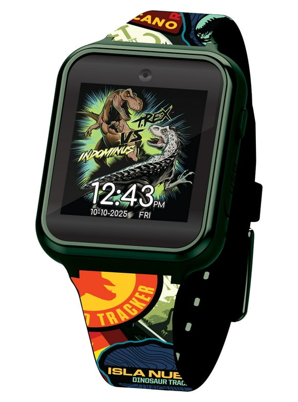 Universal Jurassic World iTime Unisex Child Interactive Smart Watch with Silicone Strap (JRW4062)