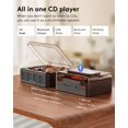 thumbnail image 4 of Reproductor de CD CARONSORT Nostalgic Retro Portable con Bluetooth, 4 of 6