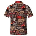 thumbnail image 3 of Retro National Barbecue Day Polo Shirts For Men Grill And BBQ Golf Polos Mens Polo Shirts Short Sleeve Button Up Shirt Men, 3 of 7