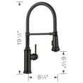 thumbnail image 2 of Empressa Semi Pro Single Handle Gooseneck Pull-Down Sprayer Kitchen Faucet, Matte Black, 2 of 2