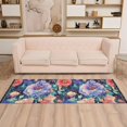 thumbnail image 2 of Yayeee Runner Rug for Bedroom 2'x6' Machine Washable Hallway Non Slip Mat, Puprle Ethereal Floral Harmony, 2 of 8