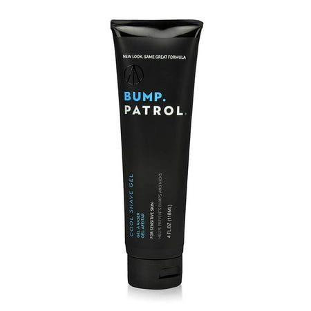 Bump Patrol Cool Shave Gel with Menthol for Sensitive Skin (4 oz) - 3 Pack