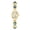 Gold White, variant on Gold Tone Watches for Women with Small Vintage Bracelet Elegant Jade Oval Dial Dress Watch Fashion Quartz Wrist Watch Waterproof Watch