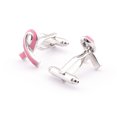 thumbnail image 4 of 1Par Gemelos Mancuernillas de Joyería para Hombre Color Plata Rosa, 4 of 5