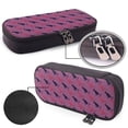 thumbnail image 4 of Picia Leopard Print Pattern Large Capacity PU Leather Pencil Case Organizer Pen Marker Holder Double Zipper Storage Bag Big Pencil Pouch for College Office, 4 of 6