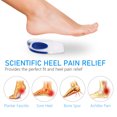 thumbnail image 2 of Pinkiou Heel Cups for Heel Pain, Gel Heel Cups Plantar Fasciitis Inserts, Heel Gel Pads for Bone Spur & Achilles Pain, Silicone Heel Cushions and Cups, Pad & Shock Absorbing Support (3 Pairs), 2 of 8
