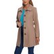 thumbnail image 4 of Abrigo largo elegante de invierno para mujer con cuello de solapa en marrón claro, talla S, 4 of 5