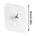 thumbnail image 4 of Adhesive Hooks Wall Hangers Without Nails No Drill Picture Hangers Bathroom Decor No Drill for Hanging Pictures Wall Hanger Frame Hanger for Home, Office, Bathroom, Kitchen (2.36" × 2.36", 8pcs), 4 of 6