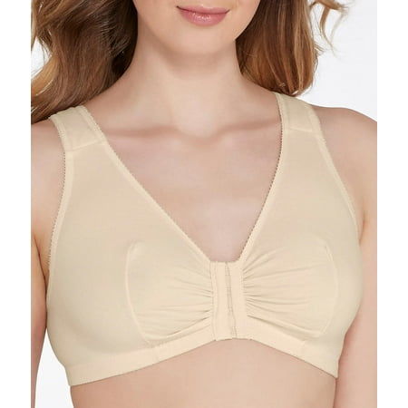 

Leading Lady Womens Front-Close Cotton Wire-Free Bra Style-110
